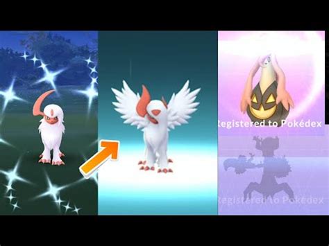 Shiny Absol in the wild finally Mega Evolved! New Halloween .